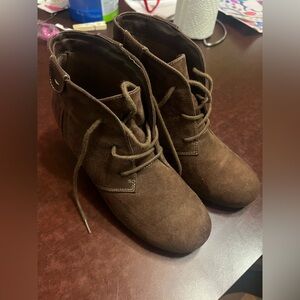 Brown Suede Ankle Boots